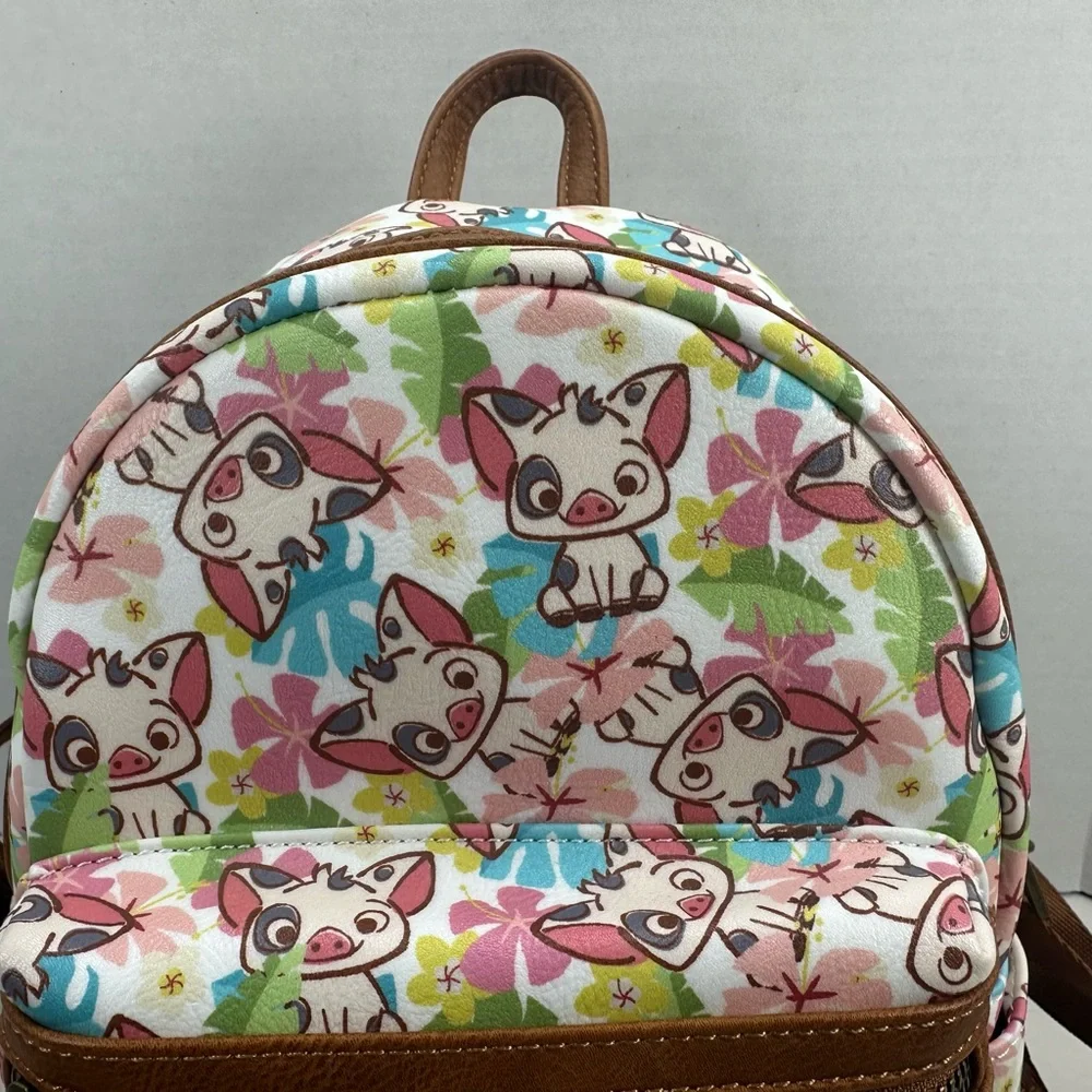 Loungefly Disney Moana Pua AOP OG Heart Logo Mini Backpack